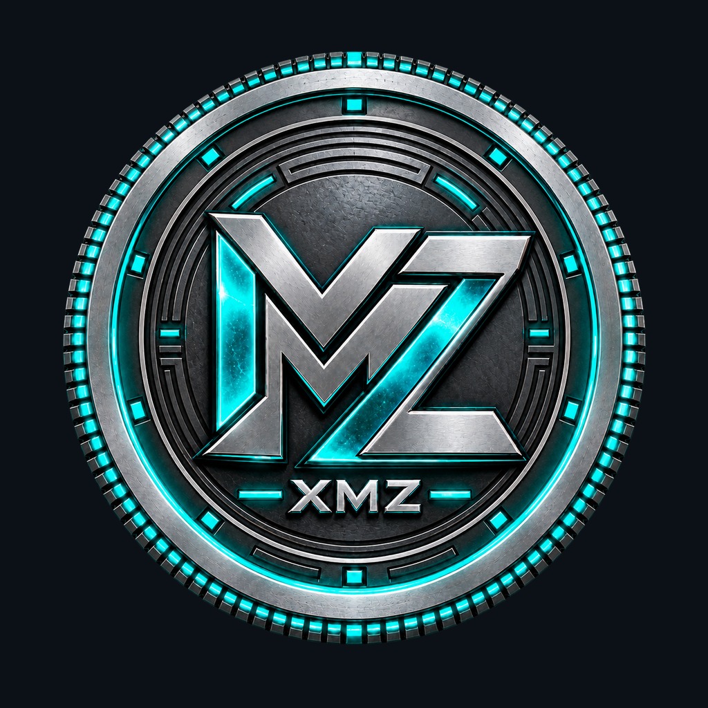 Monzero XMZ coin logo on a dark background